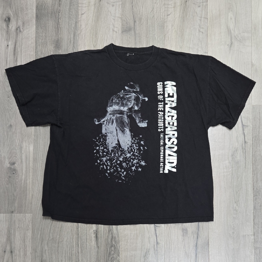 Black Metal Gear Solid 4 Promo Graphic T-Shirt